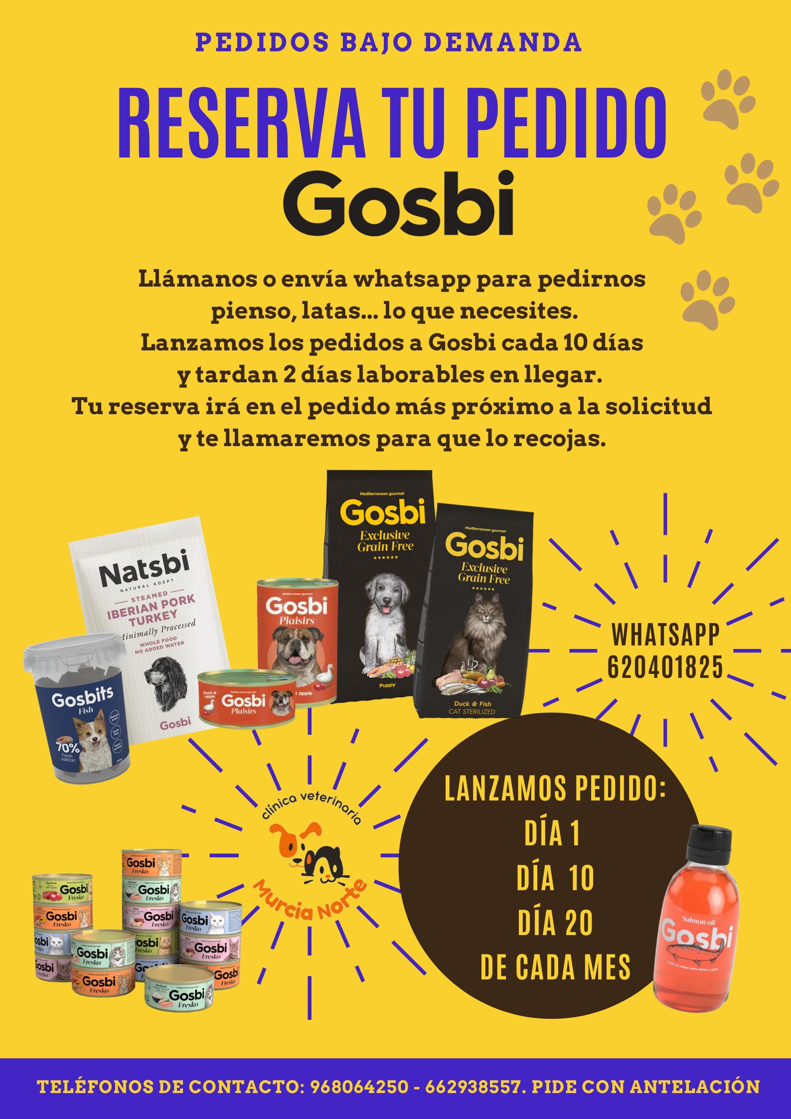 pedido gosbi, alimentación sana perro, alimentación sana gato, pienso de calidad, tienda veterinaria